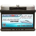 Electronicx batterie power line agm compact 100ah - ‎Elec-AGM-Marine-100AH
