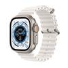 Apple Watch Ultra (GPS + Cellular, 49mm) Boîtier en Titane avec Bracelet Océan Blanc